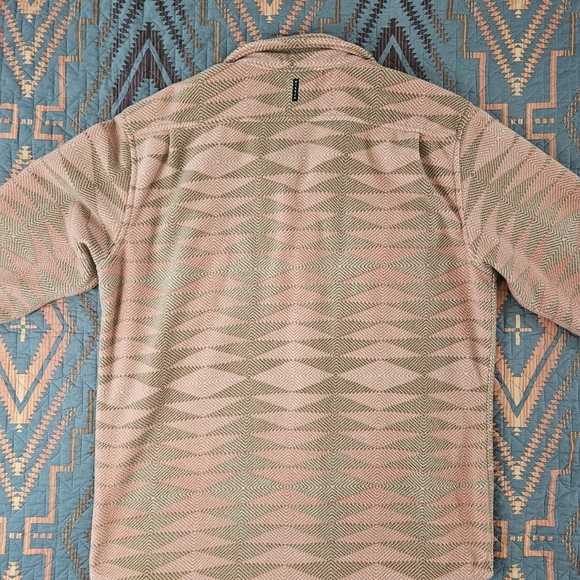 VISSLA Men's Pink and Tan Shirt Jacket - Picture 4 of 6